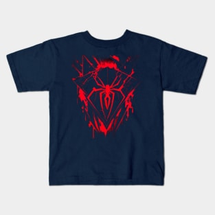 Red Neon Arachnophobia Kids T-Shirt